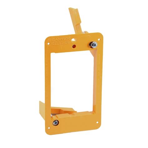 gang box mounting bracket|orange wall electrical box.